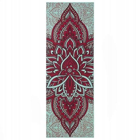 YOGA MAT GAIAM DOUBLE-SIDED ZARA ROUGE 6 MM Color blue