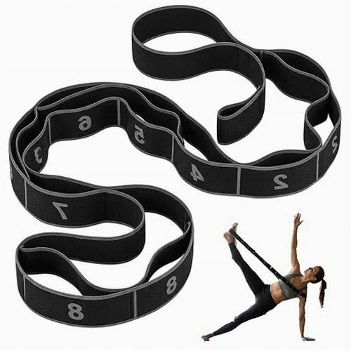 YOGA STRAP 8 SHAPED DEHNUNGSBAND FLEXIBLE PILATES 90CM for home