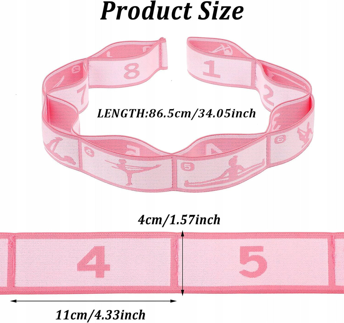 YOGA TAPE 8 LOOP ELASTIC GYMNASTICS STRAP STRETCHING Brand no brand