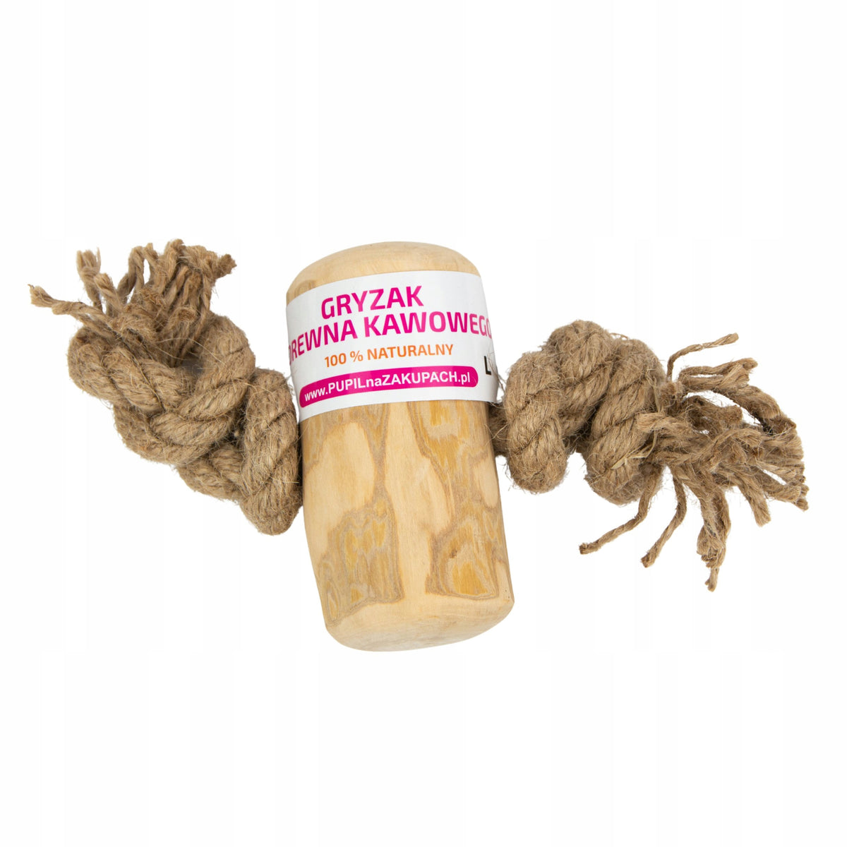 YOKA Coffee tree teether with rope NATURAL tug toy L Packaging status original