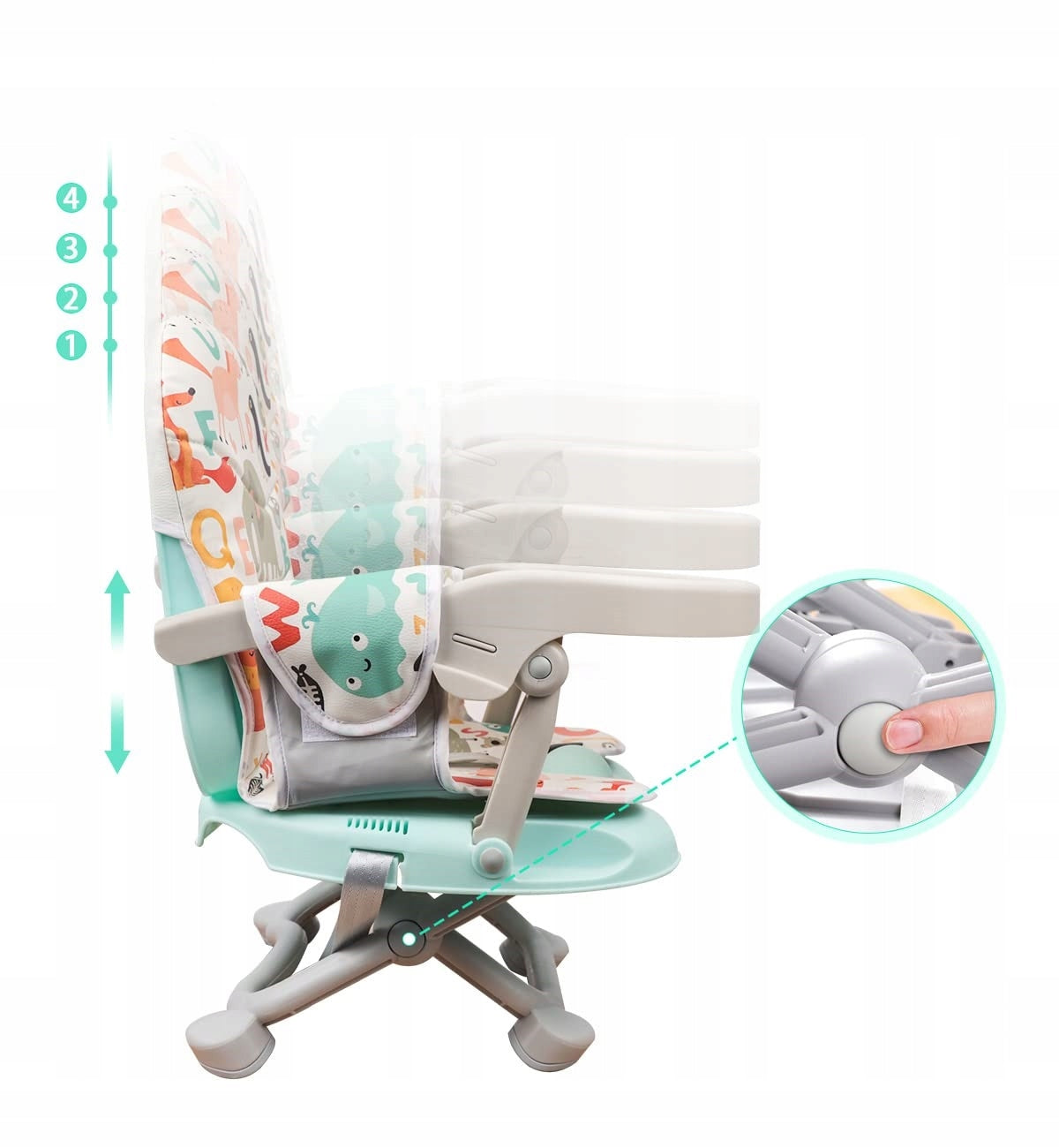 YOLEO Portable Baby Highchair 6 to 36 Months Manufacturer code YOLEO