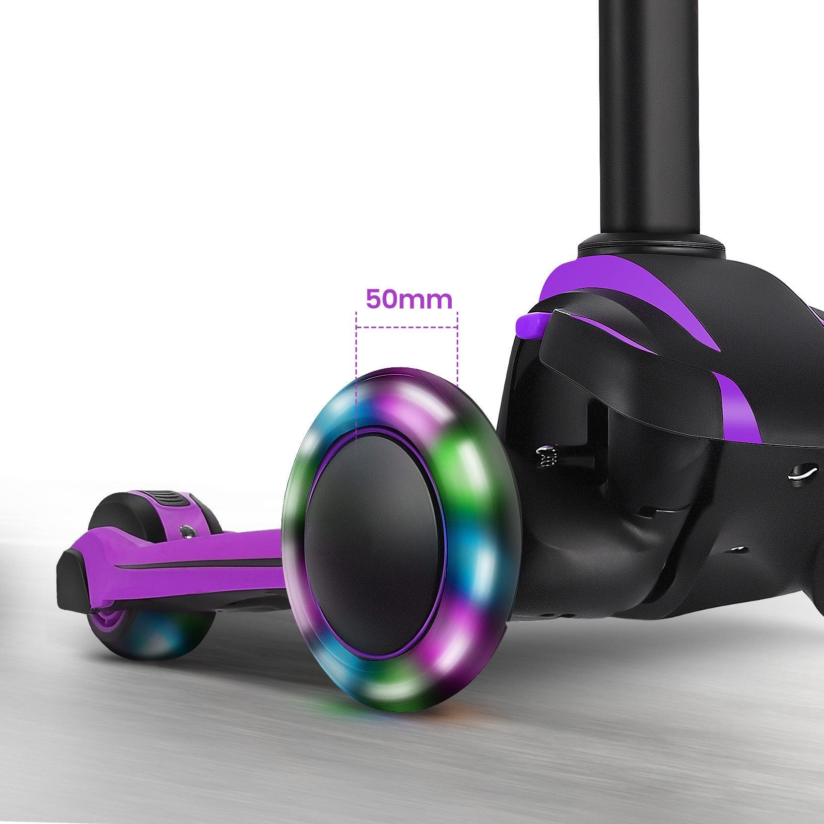 YOLEO Scooter for children aged 3-12 years, purple Brand Yoleo