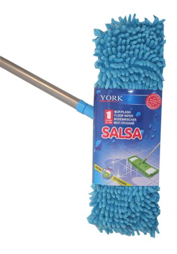 YORK FLAT SALSA MOP WITH MICROFIBRE TELESCOPIC POLE