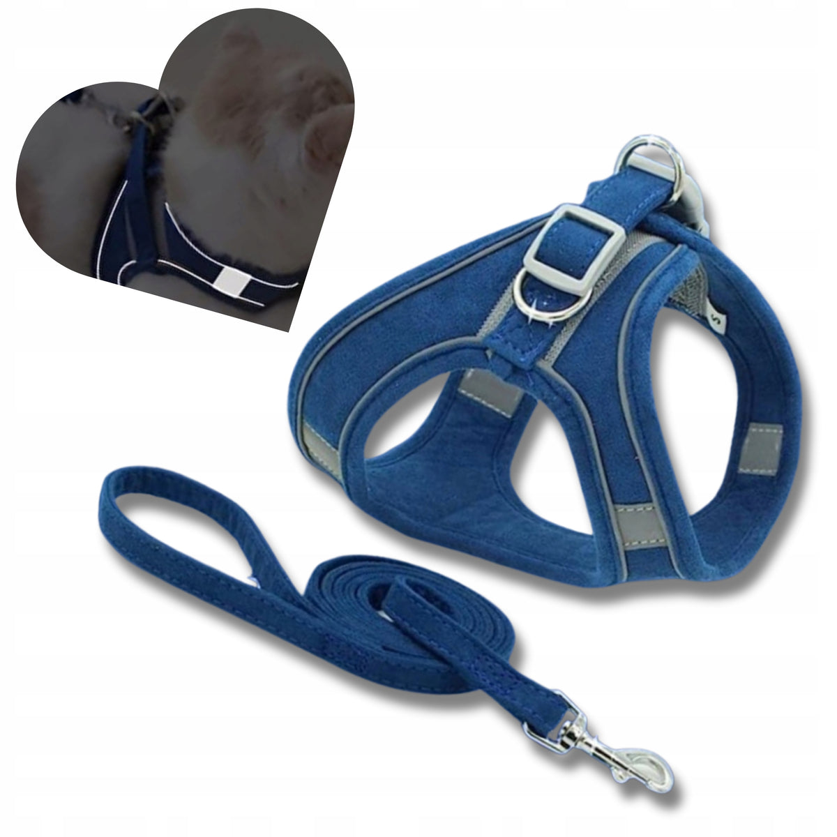YORK RABBIT CAT DOG HARNESS LANYARD LIGHTWEIGHT REFLECTIVE COLLAR 137 L