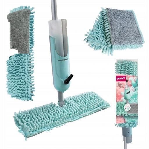 YORK flat mop with DUAL SPLASH washer