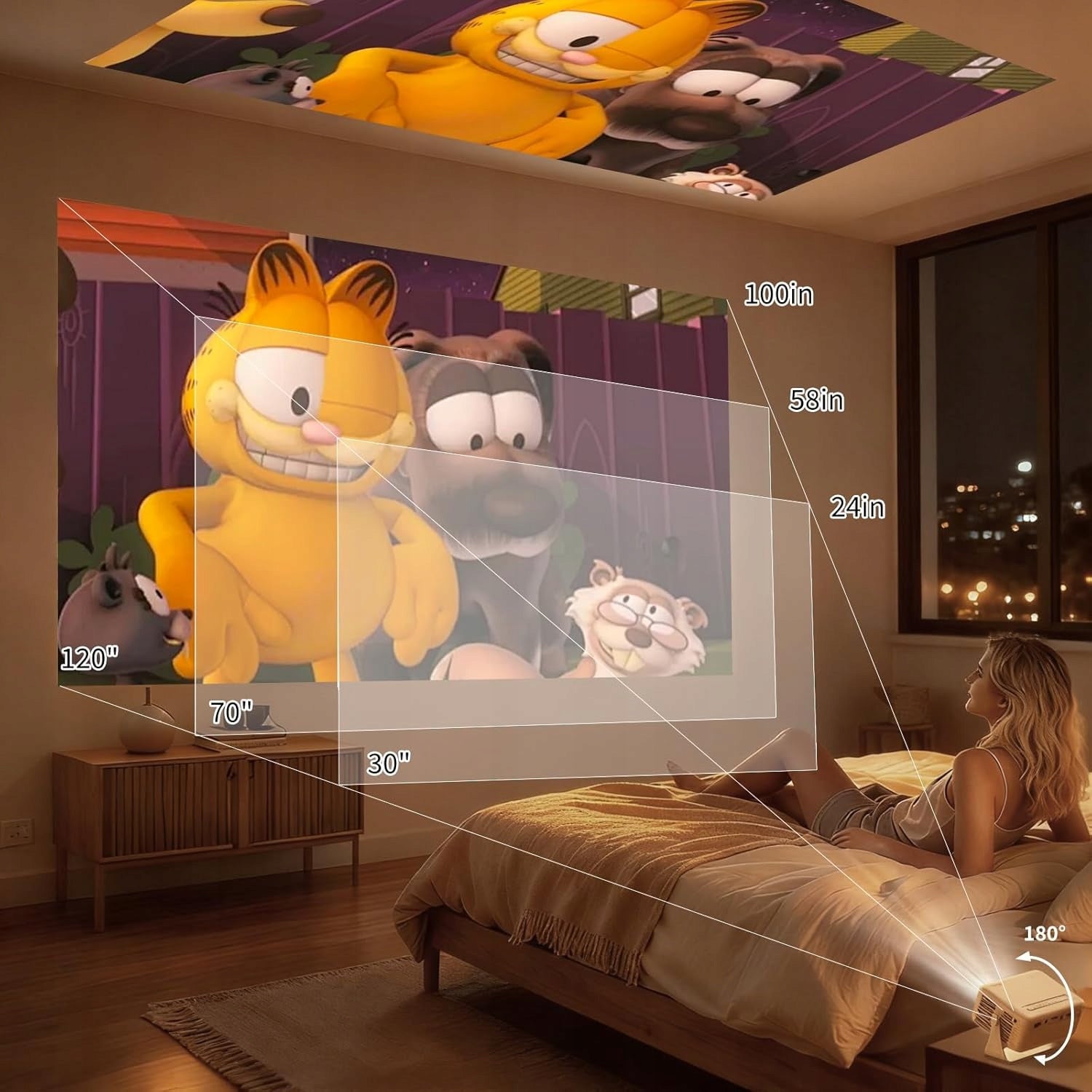 YOTON Y3 Mini 720P 6500 lm Projector | 200" HDMI USB | iOS Android | PS5 Brand no brand