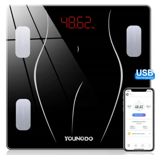 YOUNGDO BATHROOM SCALE BLUETOOTH TISSUE MEASUREMENT
