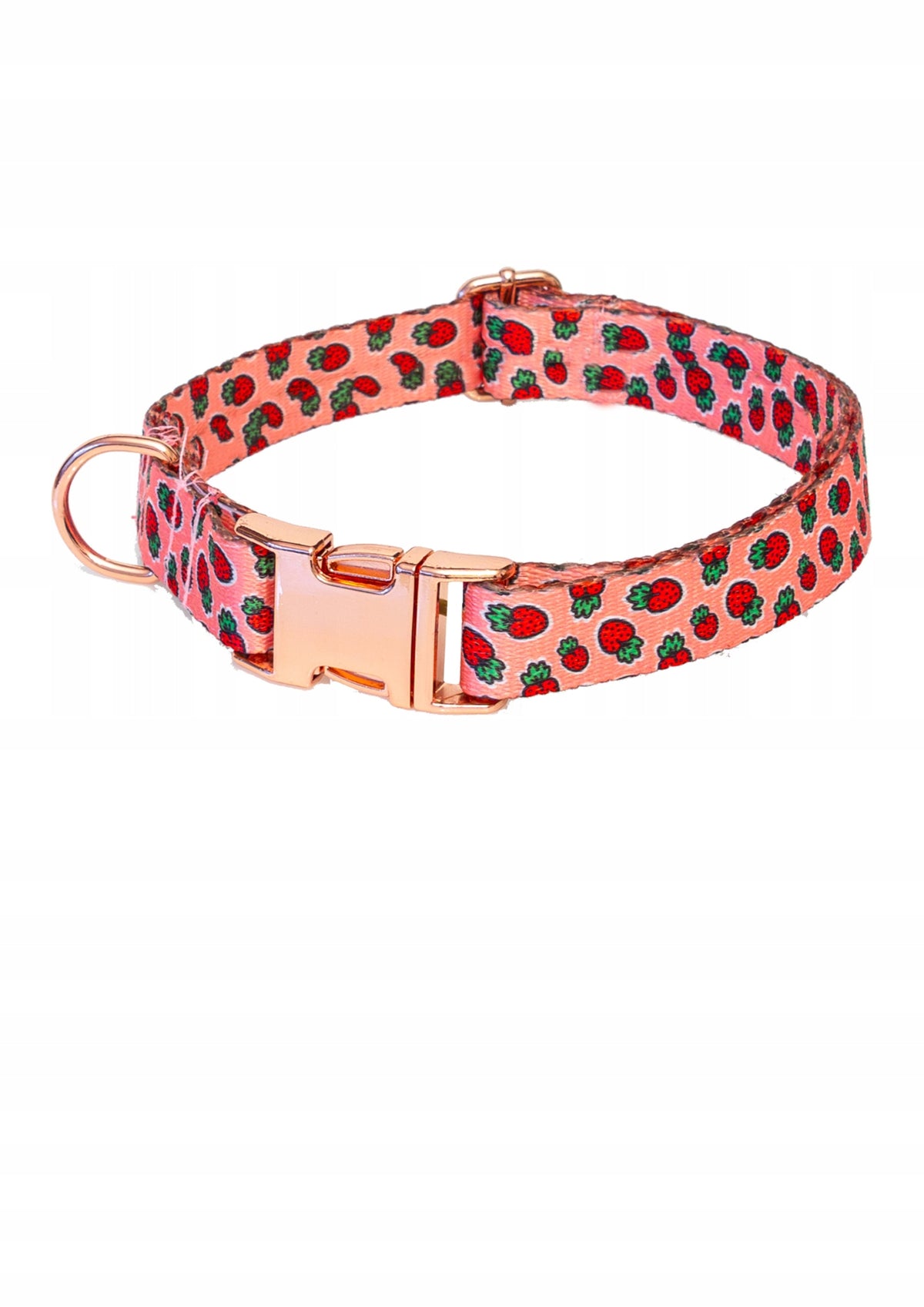 YOURDOG Dog Collar Strawberry Metal Hardware Gold Size S Packaging status original