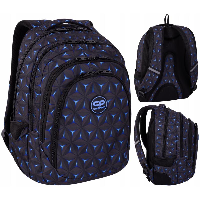 YOUTH BACKPACK BLACK 28L COOLPACK DRAFTER WINDMILL 3D