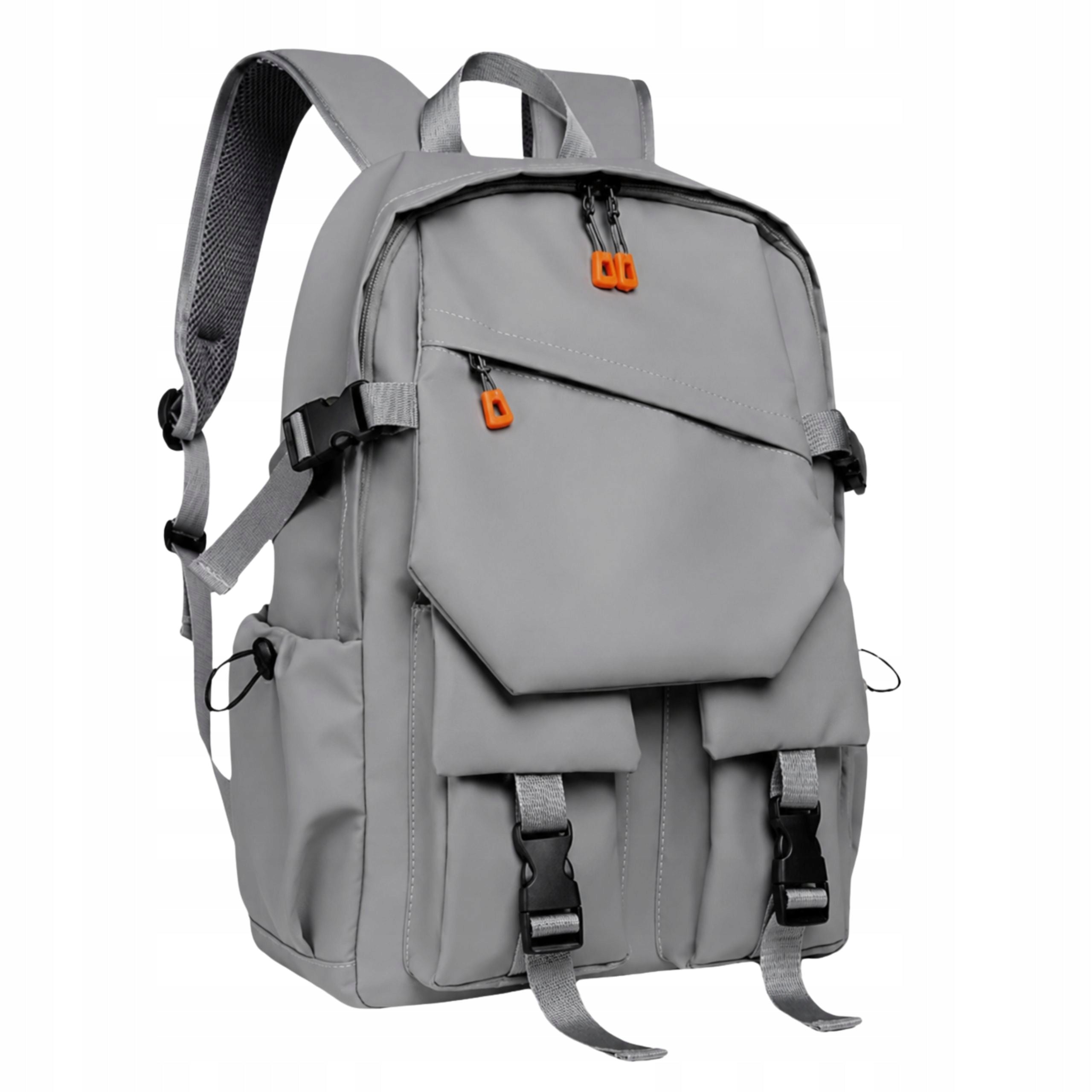 YOUTH BACKPACK URBAN SPORTS ROOMY FOR WORK WATERPROOF USB GREY Brand Imiti