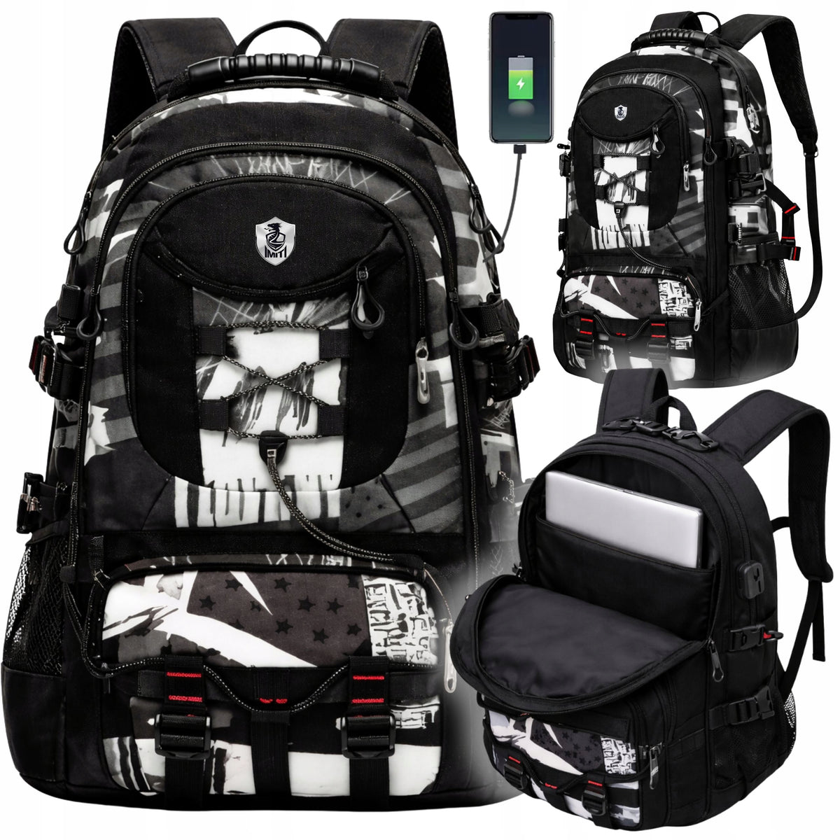 YOUTH CITY LAPTOP BACKPACK WATERPROOF ROOMY FOR WORK 30L