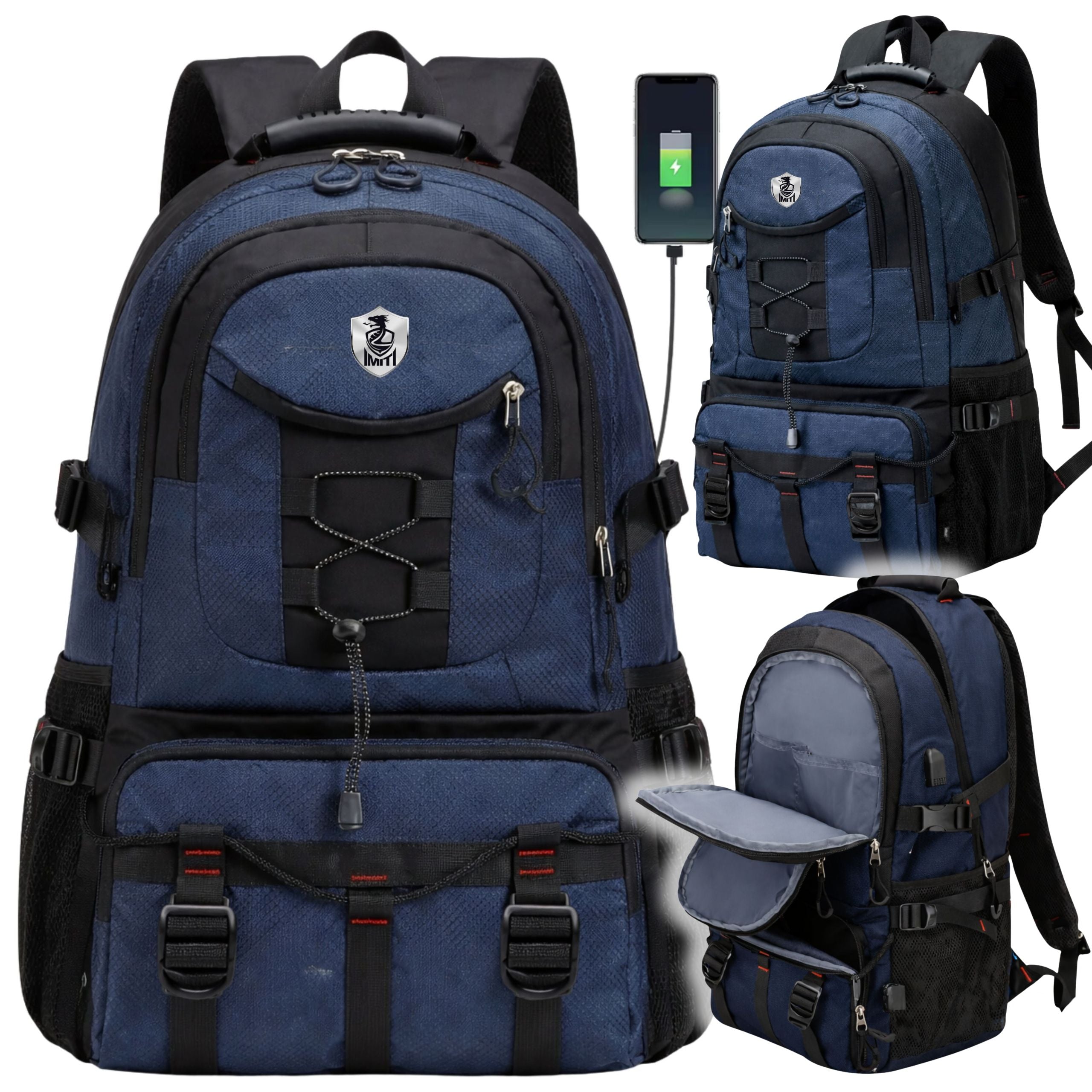 YOUTH CITY LAPTOP BACKPACK WATERPROOF ROOMY FOR WORK 40L