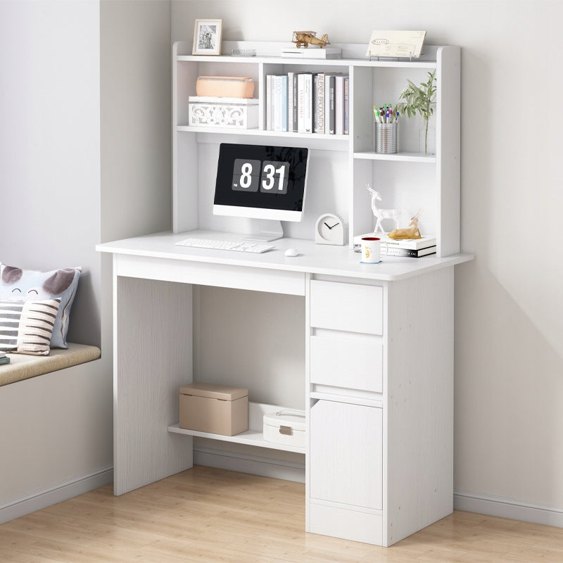 YOUTH DESK COMPUTER LOFT TABLE WHITE WITH DRAWER SHELVES BOOKCASE EAN (GTIN) 5904890427228