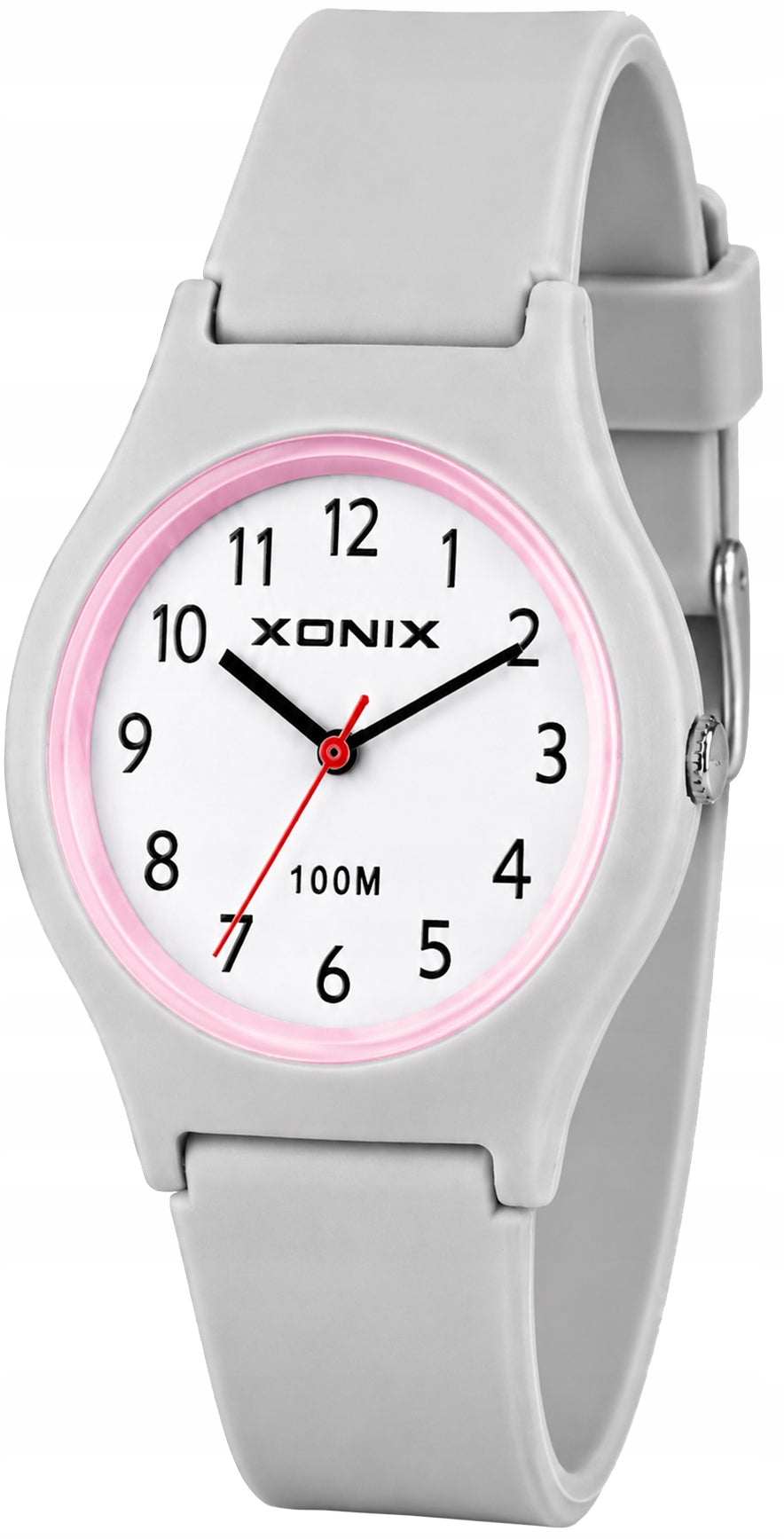 YOUTH GIRLS WATCH XONIX AAK GREY WATERPROOF READABLE Packaging status original