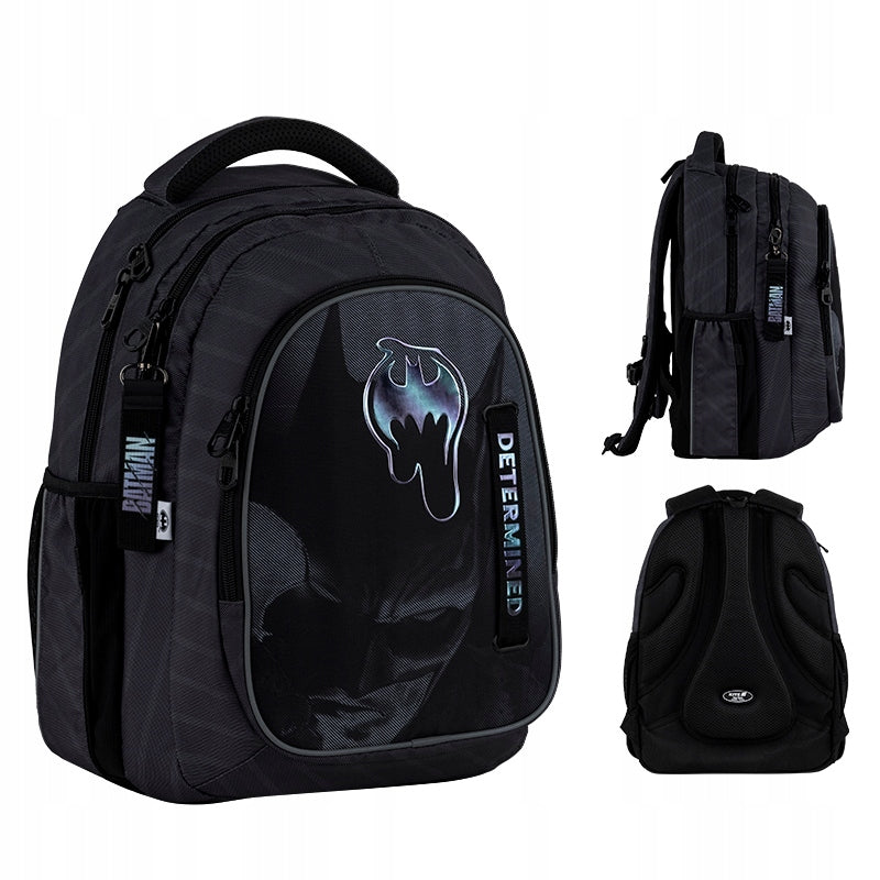 YOUTH SCHOOL BACKPACK BLACK FOR BOY DC BATMAN KITE