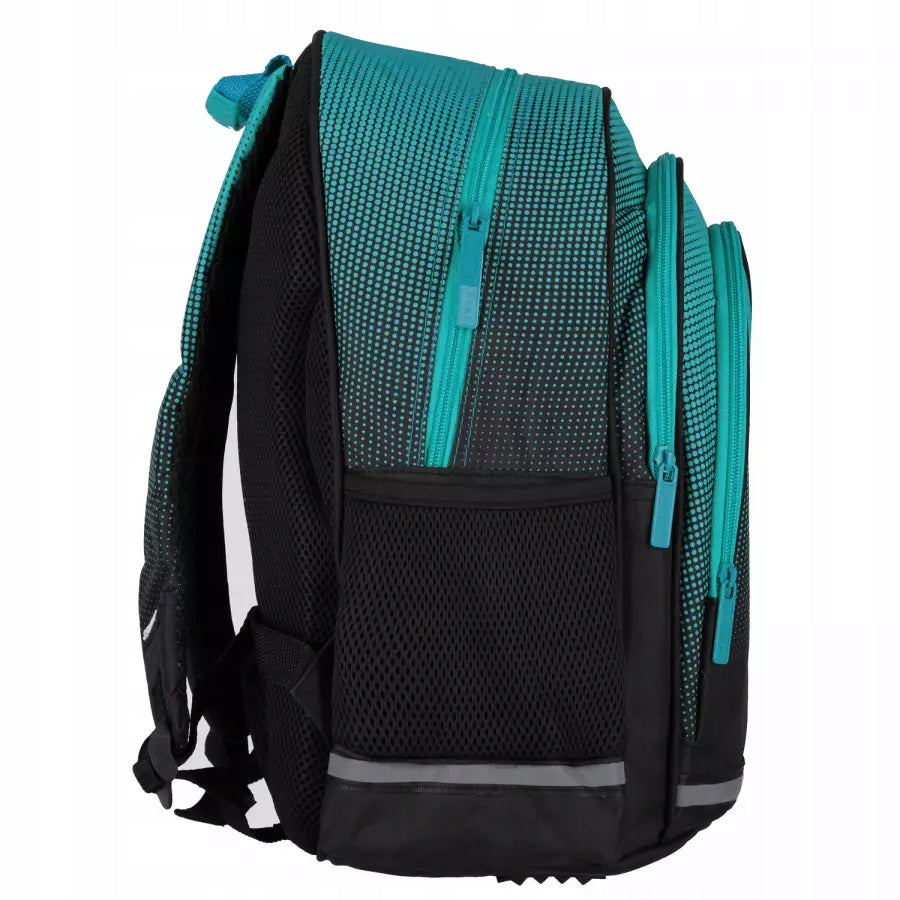 YOUTH SCHOOL BACKPACK BLACK STARPAK BLUE MULTI-CHAMBER GRADIENT Brand Starpak
