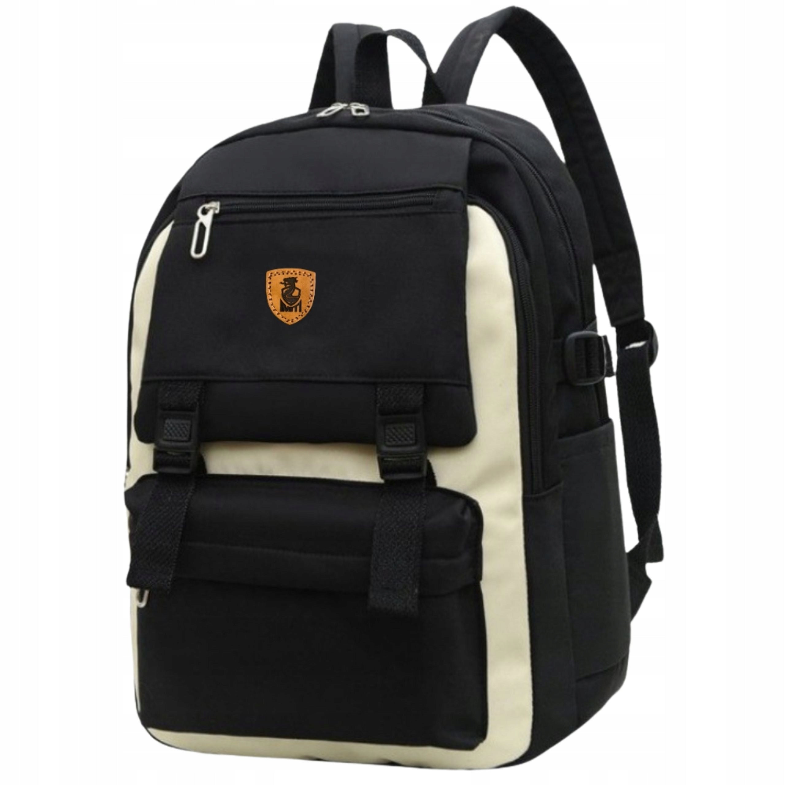 YOUTH SCHOOL BACKPACK CITY WATERPROOF LARGE LIGHT ROOMY BLACK Brand Imiti