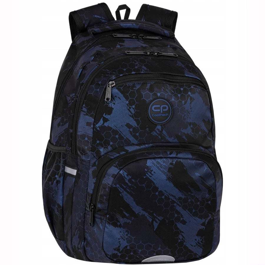YOUTH SCHOOL BACKPACK COOLPACK CP LARGE ROOMY BLACK 3D EAN (GTIN) 5903686372353