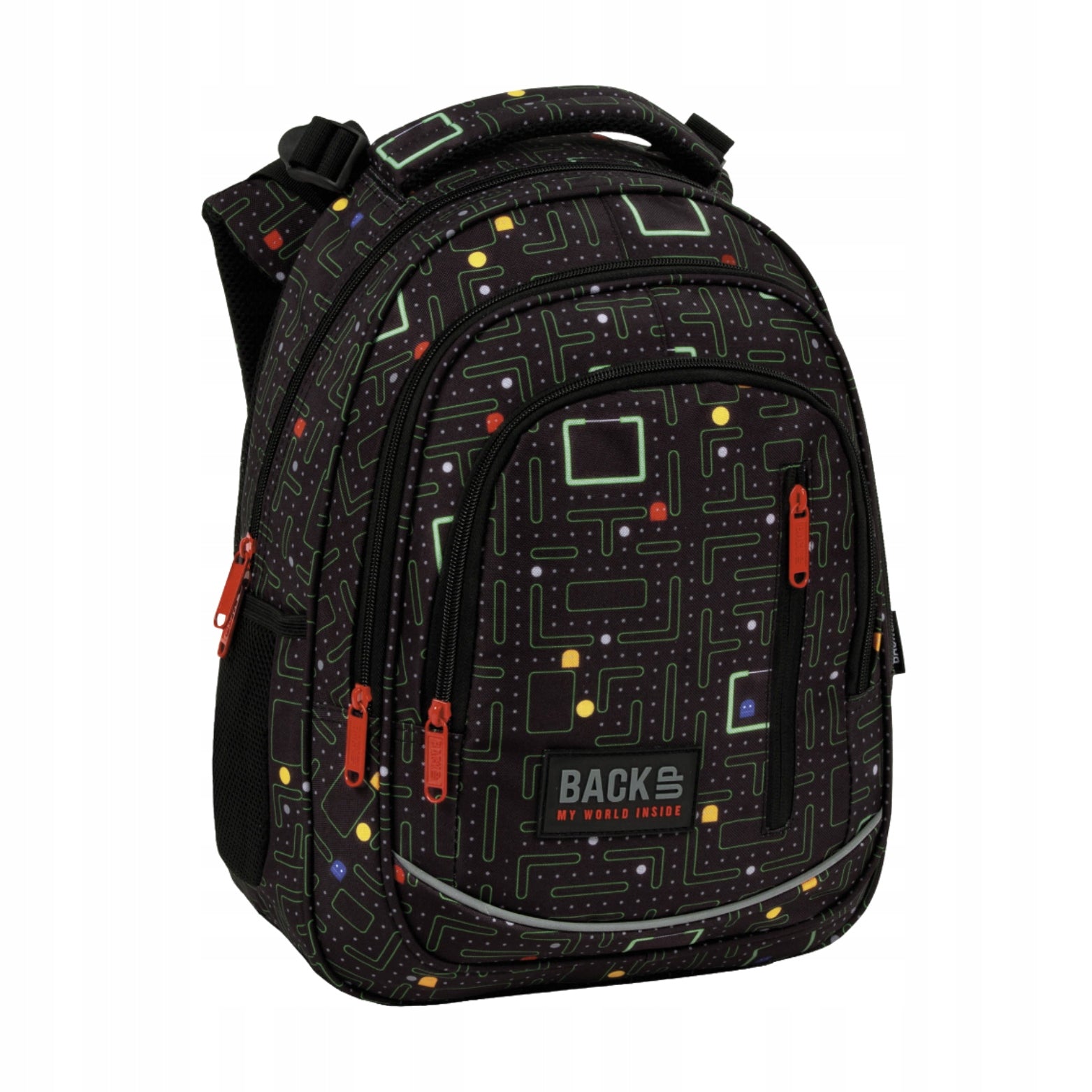 YOUTH SCHOOL BACKPACK FOR BOY MULTI-CHAMBER PACMAN 24L ROOMY EAN (GTIN) 5905908628705