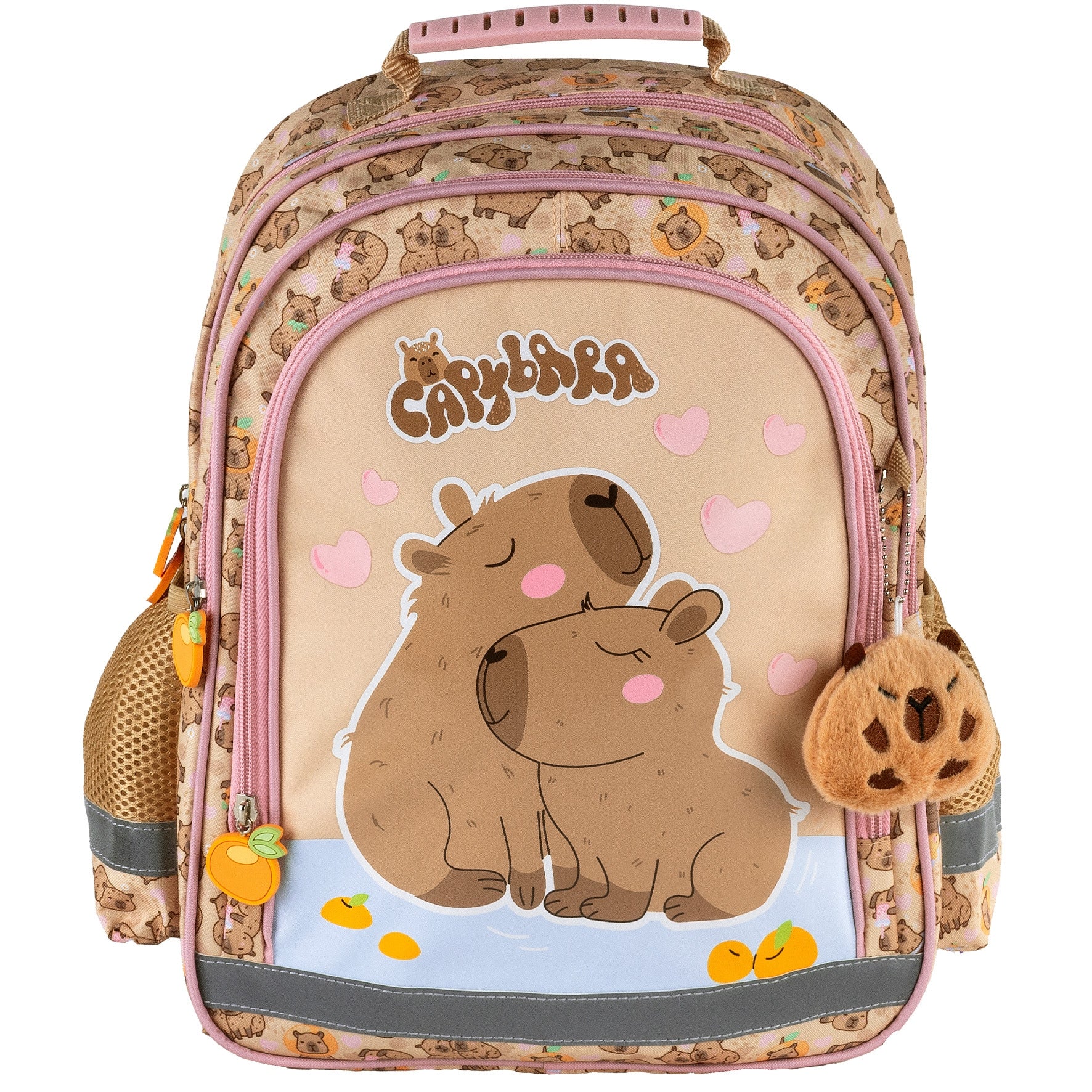 YOUTH SCHOOL BACKPACK FOR GIRLS SATCHEL CAPYBARA STYLE Packaging status original