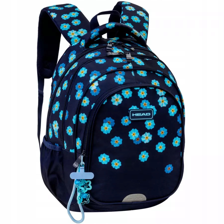 YOUTH SCHOOL BACKPACK FOR GIRLS WITH FLOWERS HEAD Manufacturer code 502026041