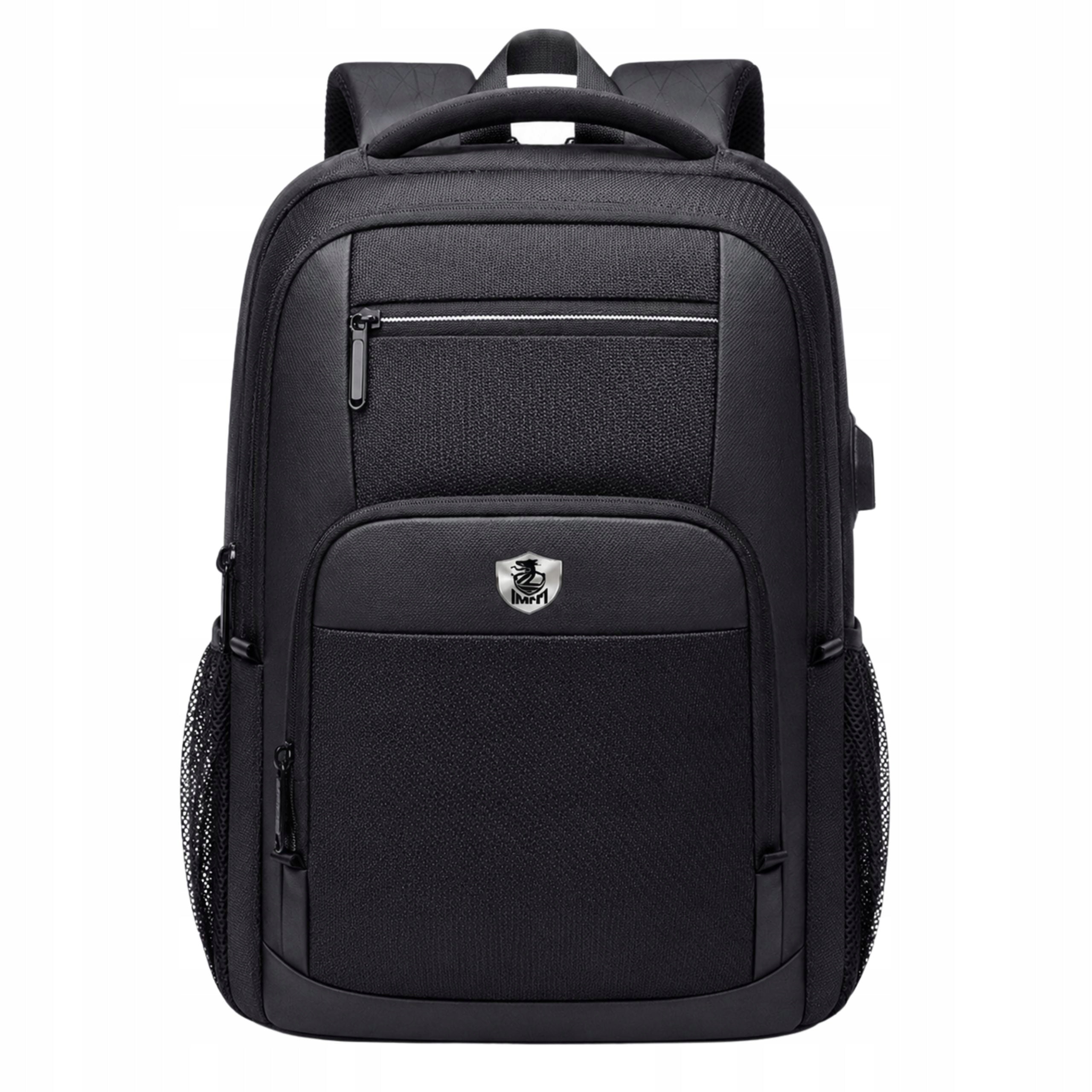 YOUTH SCHOOL BACKPACK FOR SCHOOL ROOMY WATERPROOF BLACK USB Manufacturer code 2