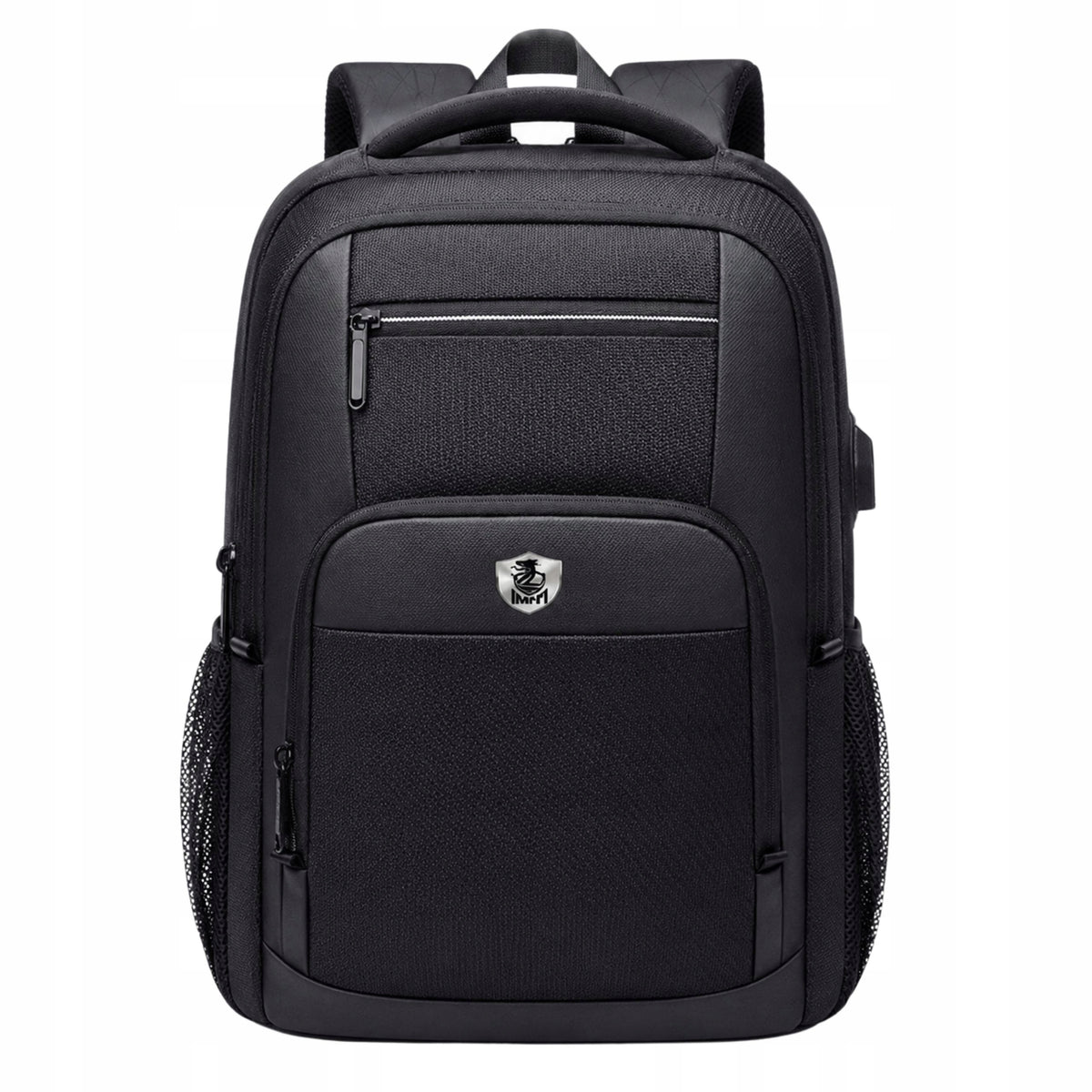 YOUTH SCHOOL BACKPACK FOR SCHOOL ROOMY WATERPROOF BLACK USB Manufacturer code 2