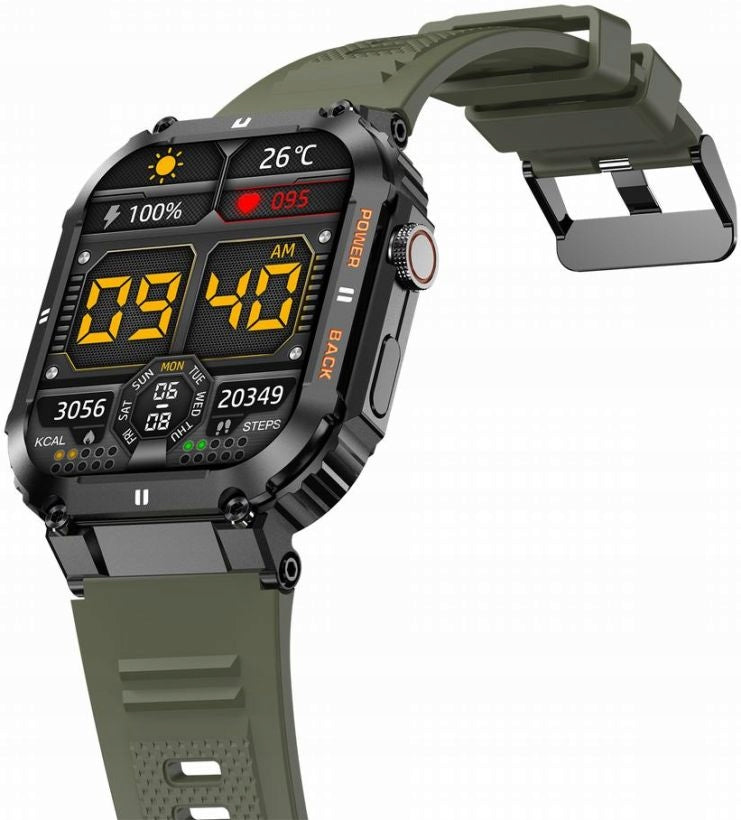 YOUTH SMARTWACH GRAVITY GT6-6 KHAKI SENSORS SMS PULSE TALK MENU PL Brand Gravity