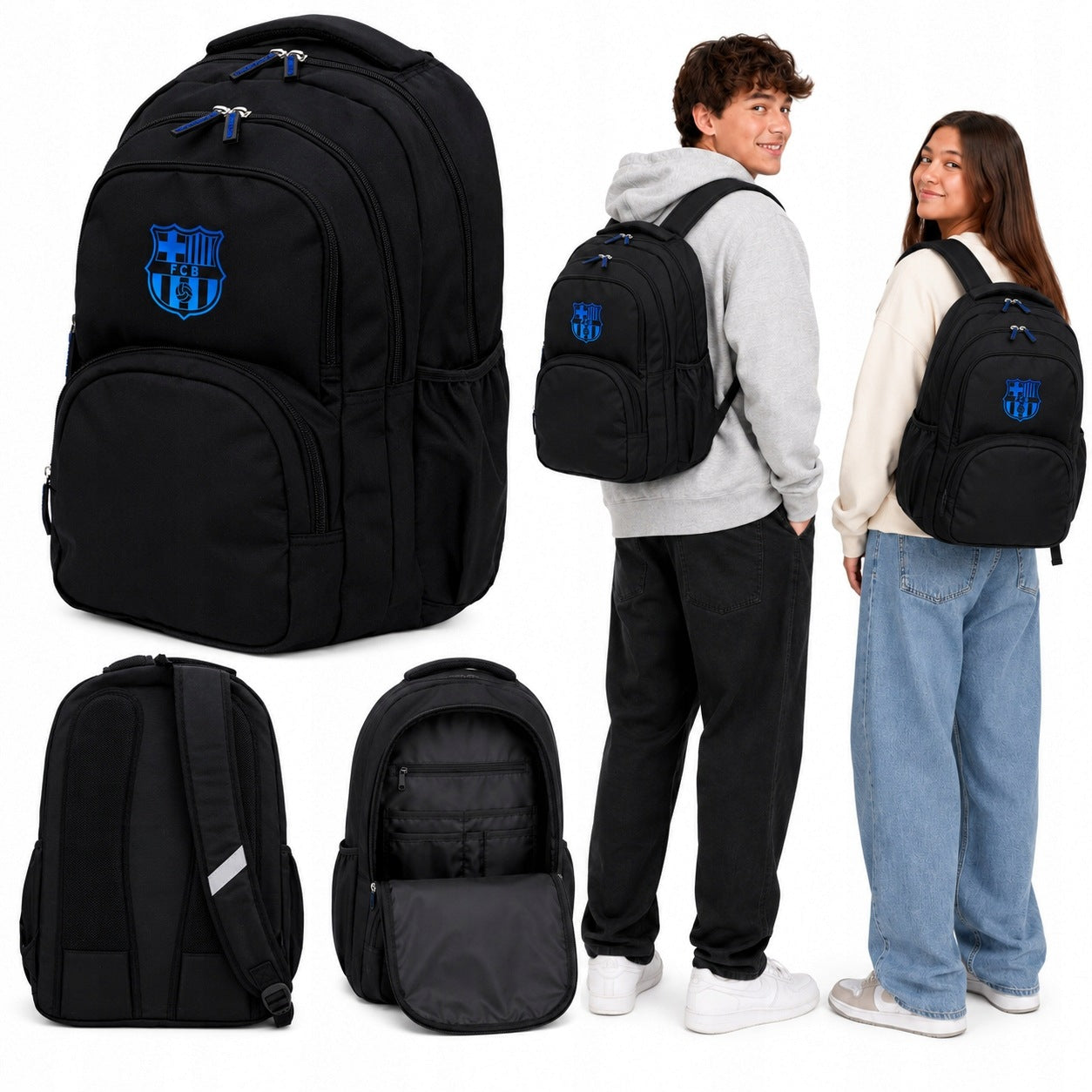 YOUTH SPORTS BACKPACK FOR BOY GIRL SCHOOL TO SCHOOL BARCA