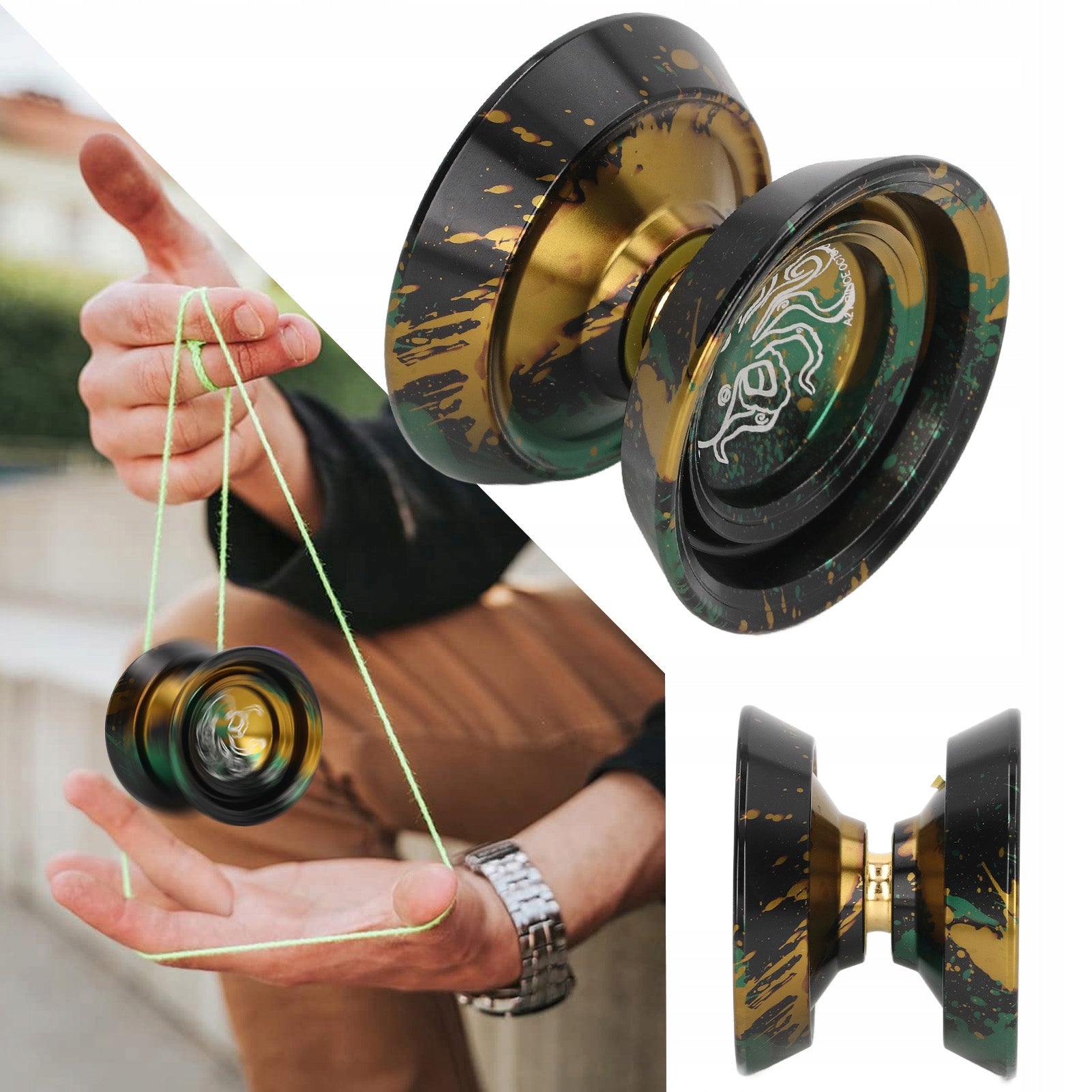 YOYO PROFESSIONAL YOYO ALUMINUM MAGIC YOYO PROFESSIONAL YOYO Color transparent