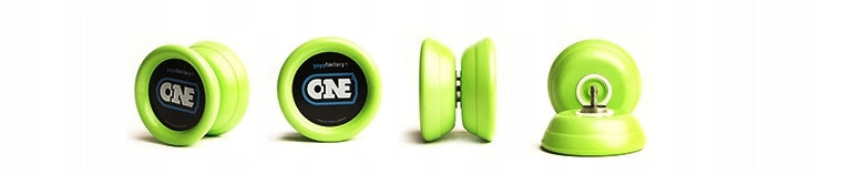 YOYOFACTORY jojo YOYO ONE green 2 BEARINGS ORIGINAL FROM USA - Perfect Diameter 52.72 mm