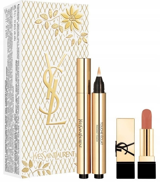 YSL YVES SAINT LAURENT TOUCHE ECLAT + ROUGE PUR COUTURE GIFT SET