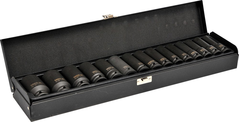 YT-1055 Impact sockets long set 1/2'' 15 cz. Brand Yato