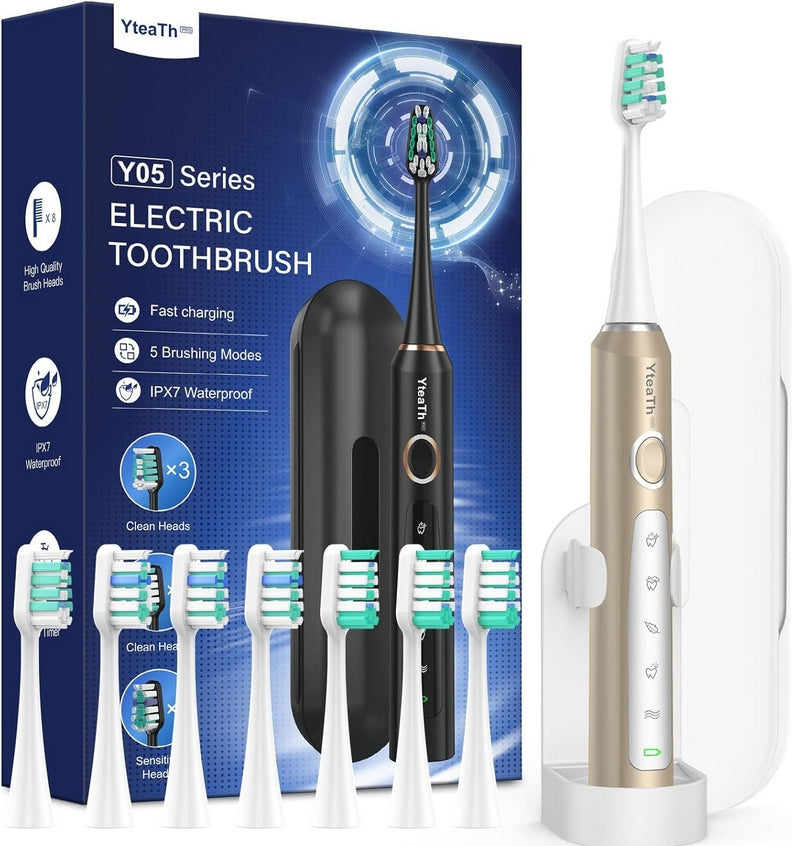 YTEATH SONIC ELECTRIC TOOTHBRUSH GOLD 1G142