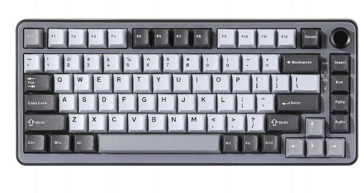 YUNZII B75 Mechanical keyboard, 75% RGB knob