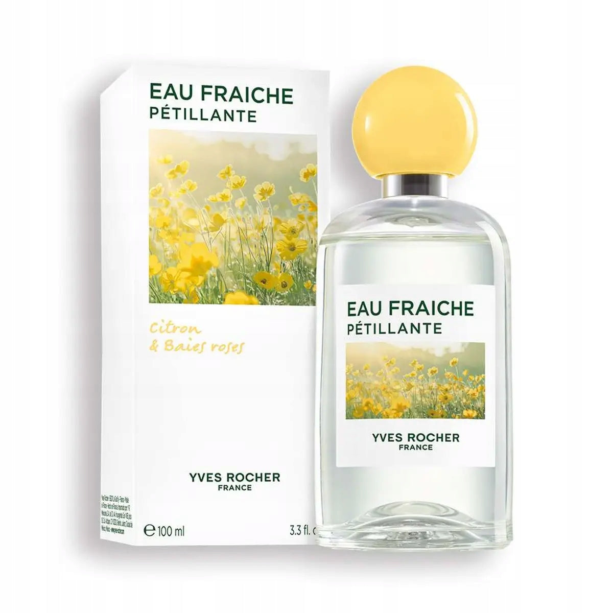 YVES ROCHER Eau de toilette Petillante Lemon & Pink Pepper 100ml