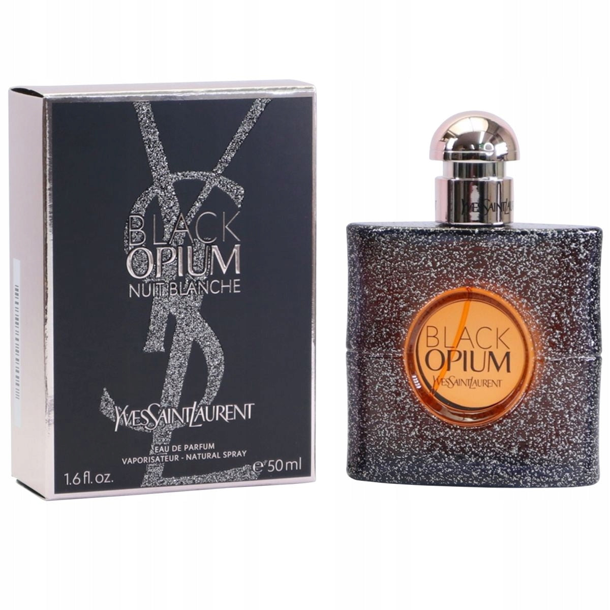 YVES SAINT LAURENT YSL BLACK OPIUM NUIT BLANCHE 90 ML EDP unique Packaging status original