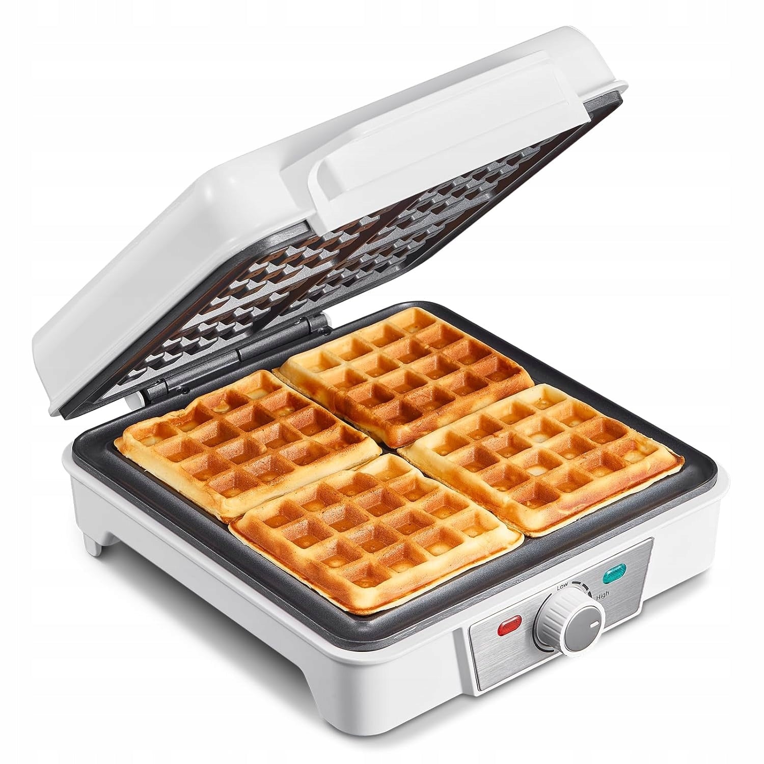Yabano Waffle iron 4 Belgian waffles 1200W with regulator