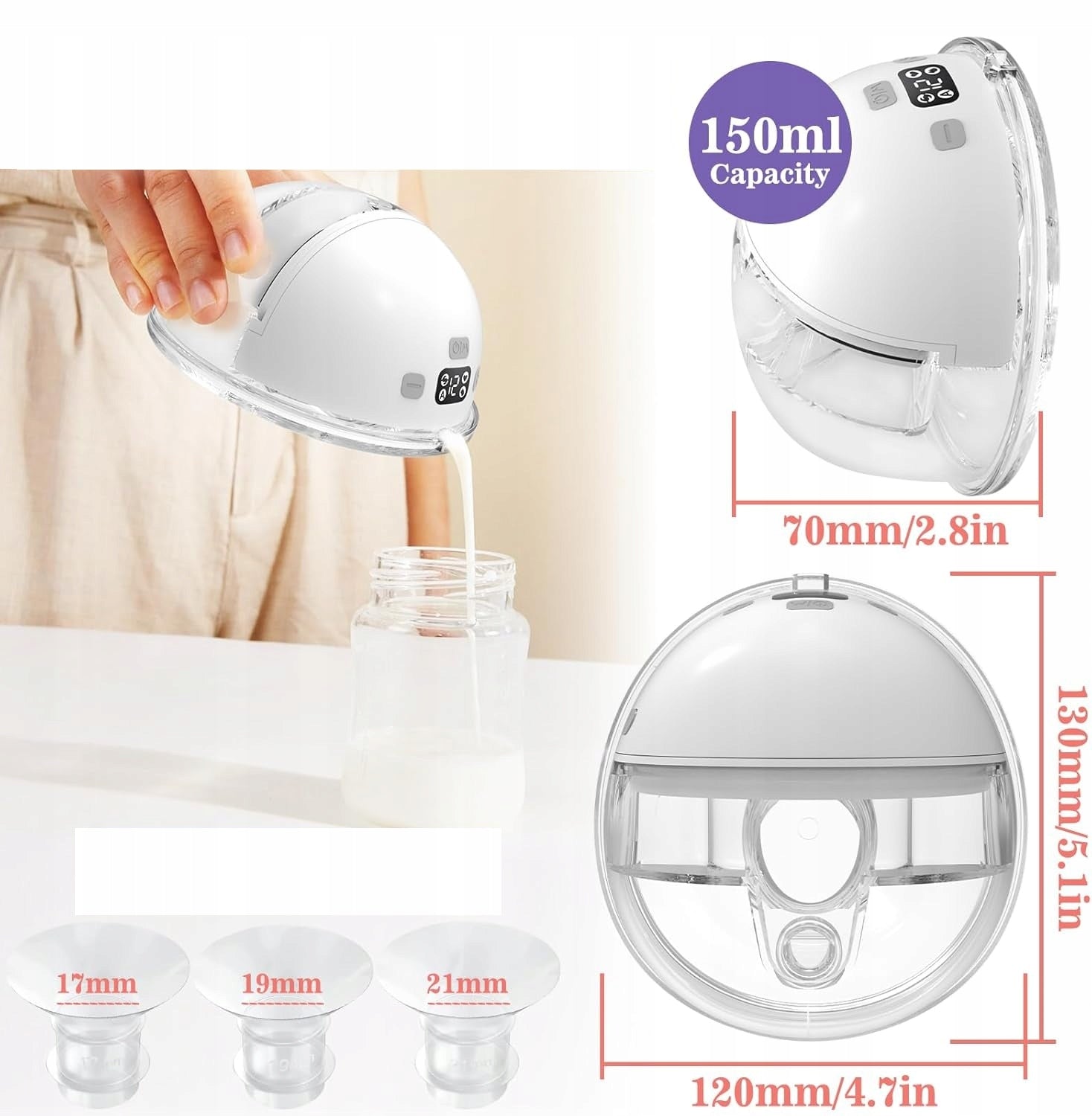 Yadobig M1 WIRELESS Dual Breast Electric Breast Pump Medical device no