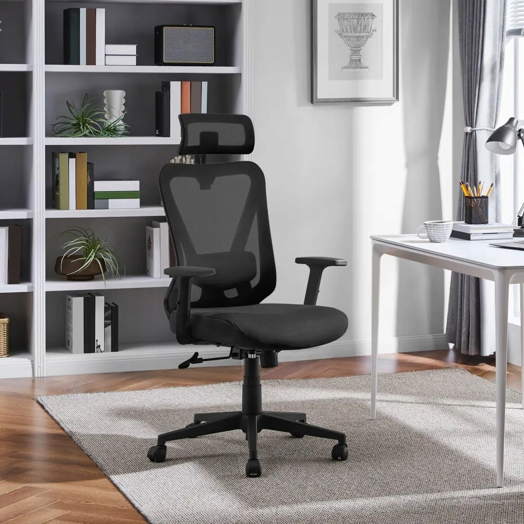 Yaheetech Ergonomic office chair Swivel chair black 614285 Manufacturer code 614285BLACK