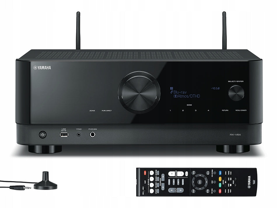 Yamaha 7.2 8K Amplituner Yamaha MusicCast RX-V6A Bluetooth AirPlay2 WiFi
