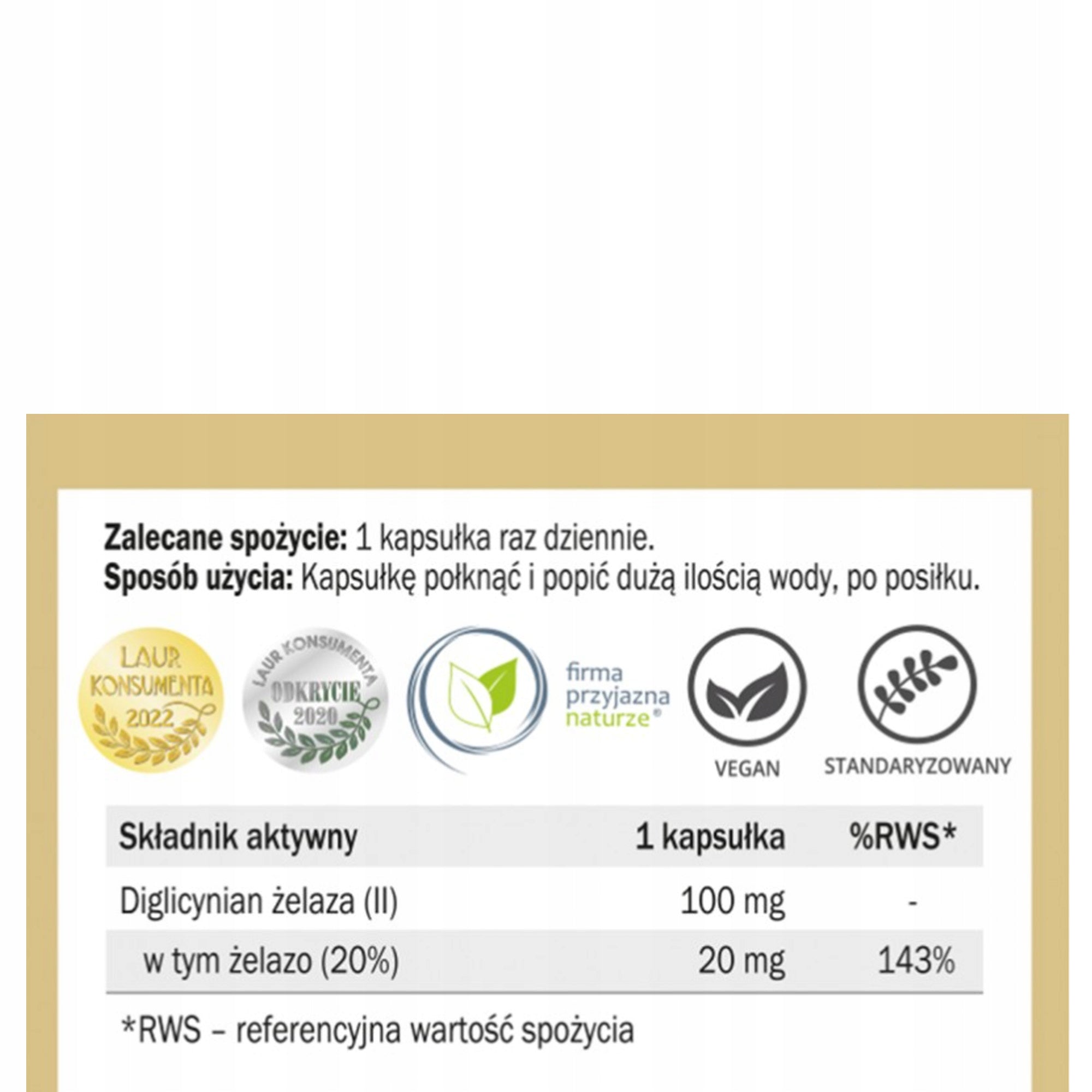 Yango IRON FE DIGLYCINAN 450mg support HEMOGLOBIN FERRITINE 90 kaps. Brand Yango