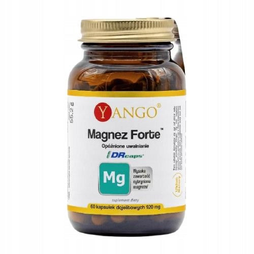 Yango Magnesium Forte, nervous system, energy, fatigue 60 capsules
