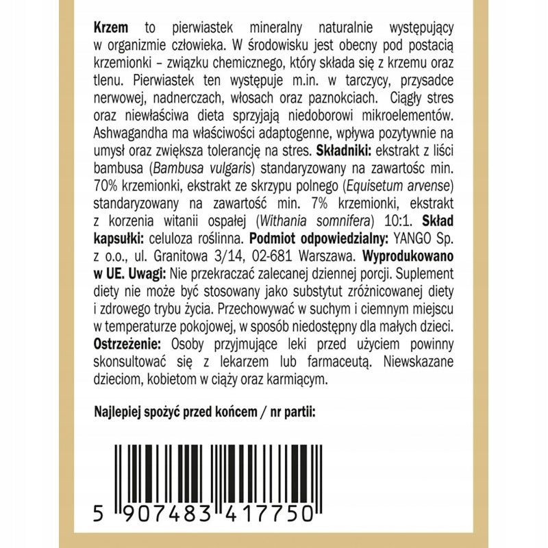 Yango Silicon Complex (100 capsules) Brand Yango