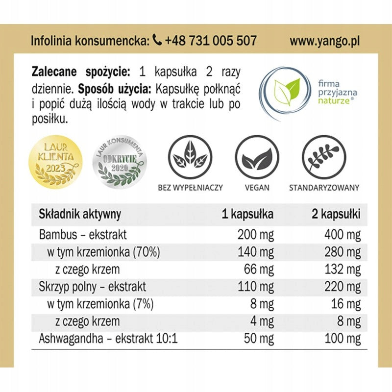 Yango Silicon Complex (100 capsules) Manufacturer code 5907483417750