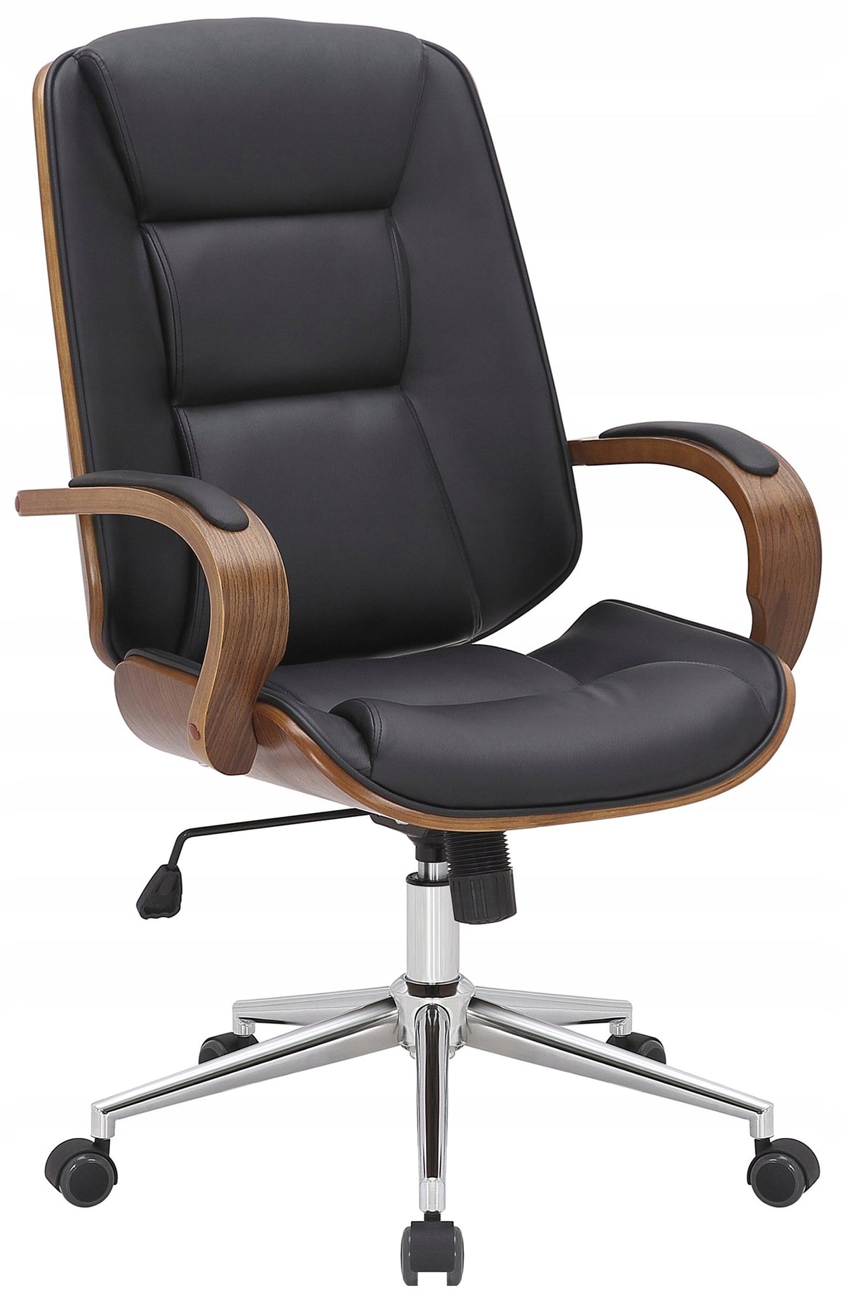 Yankton Office Chair, Walnut/Black