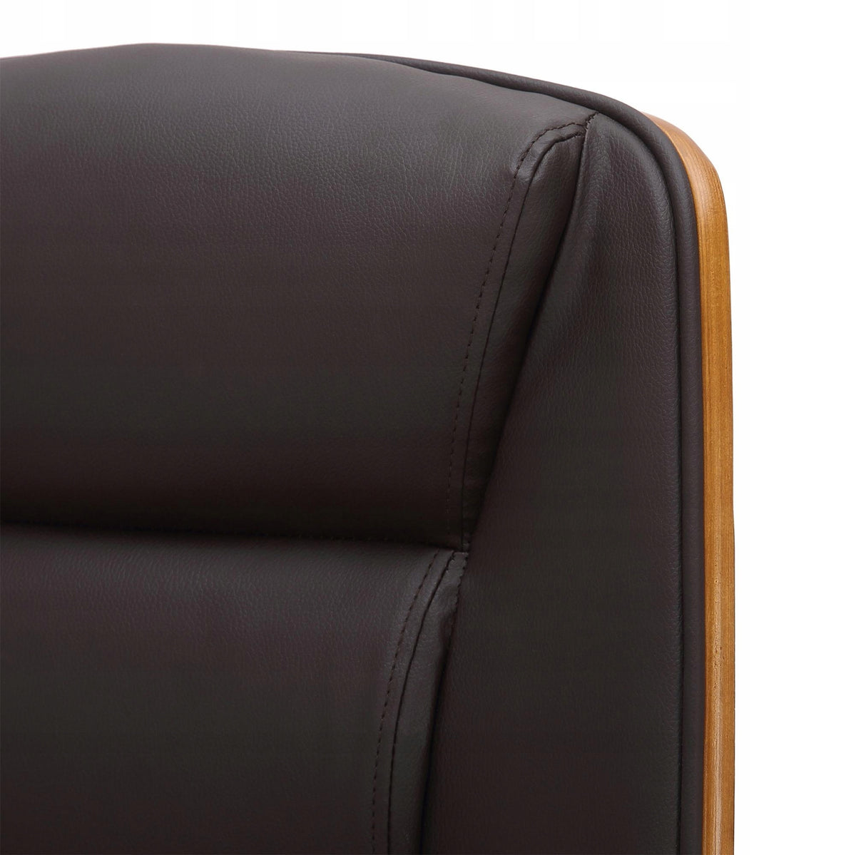 Yankton office chair, walnut/brown Brand CLP
