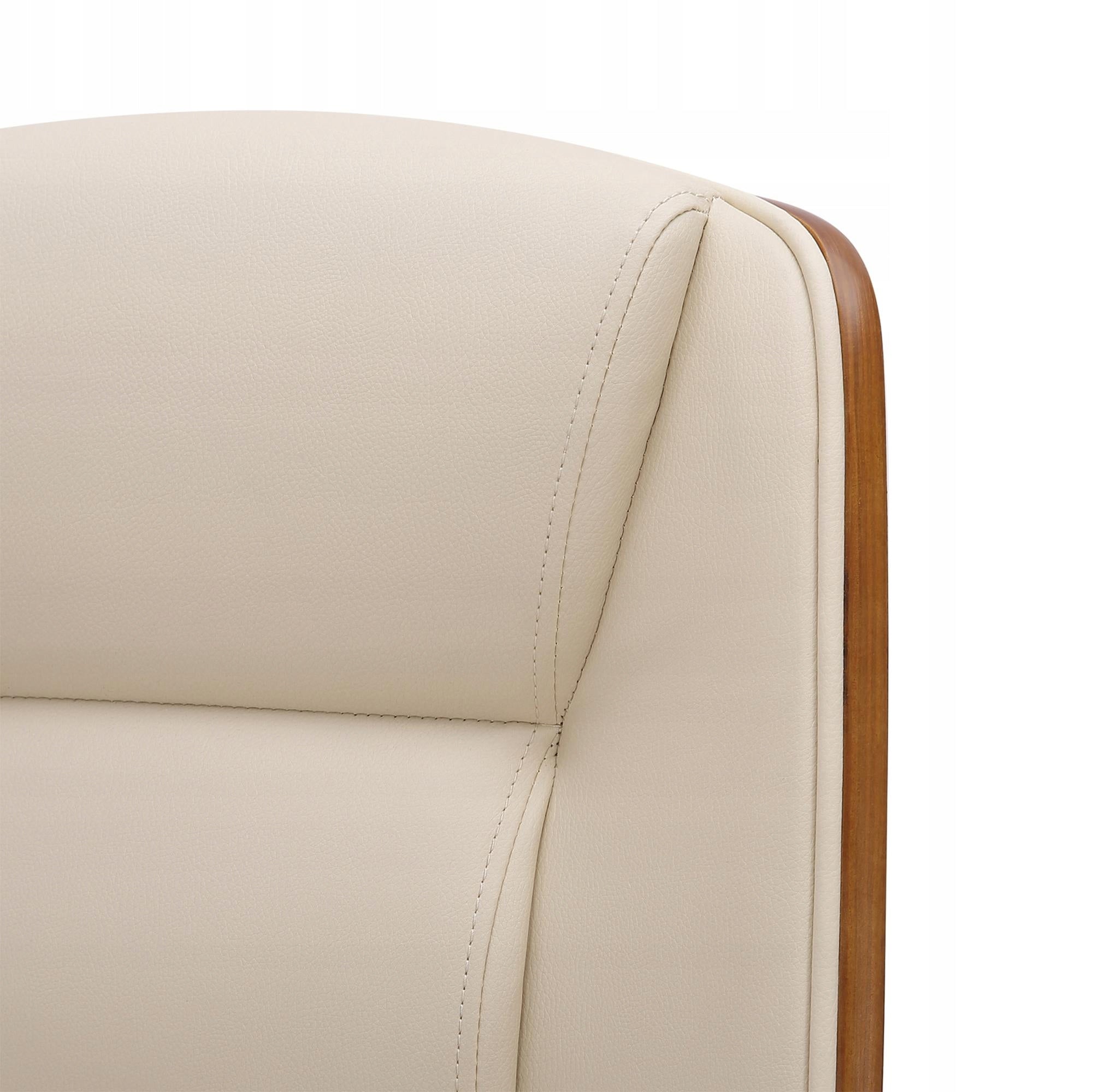 Yankton office chair, walnut/cream Brand CLP