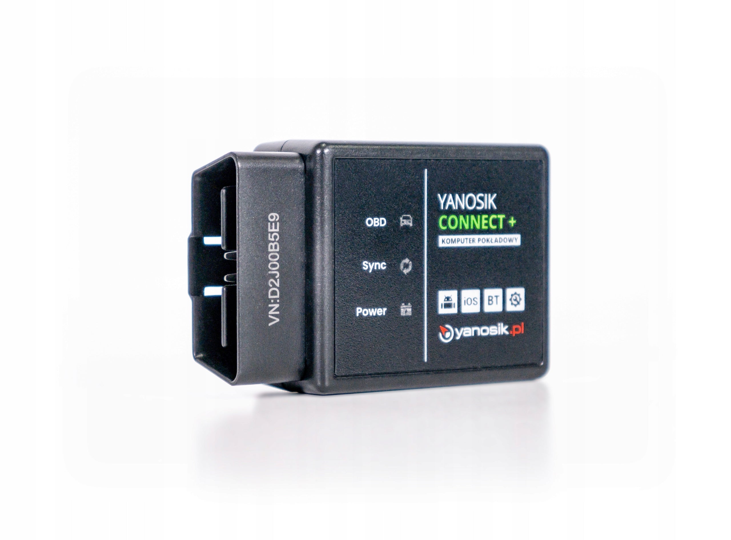 Yanosik Connect+ iOS and Android onboard computer Brand Yanosik