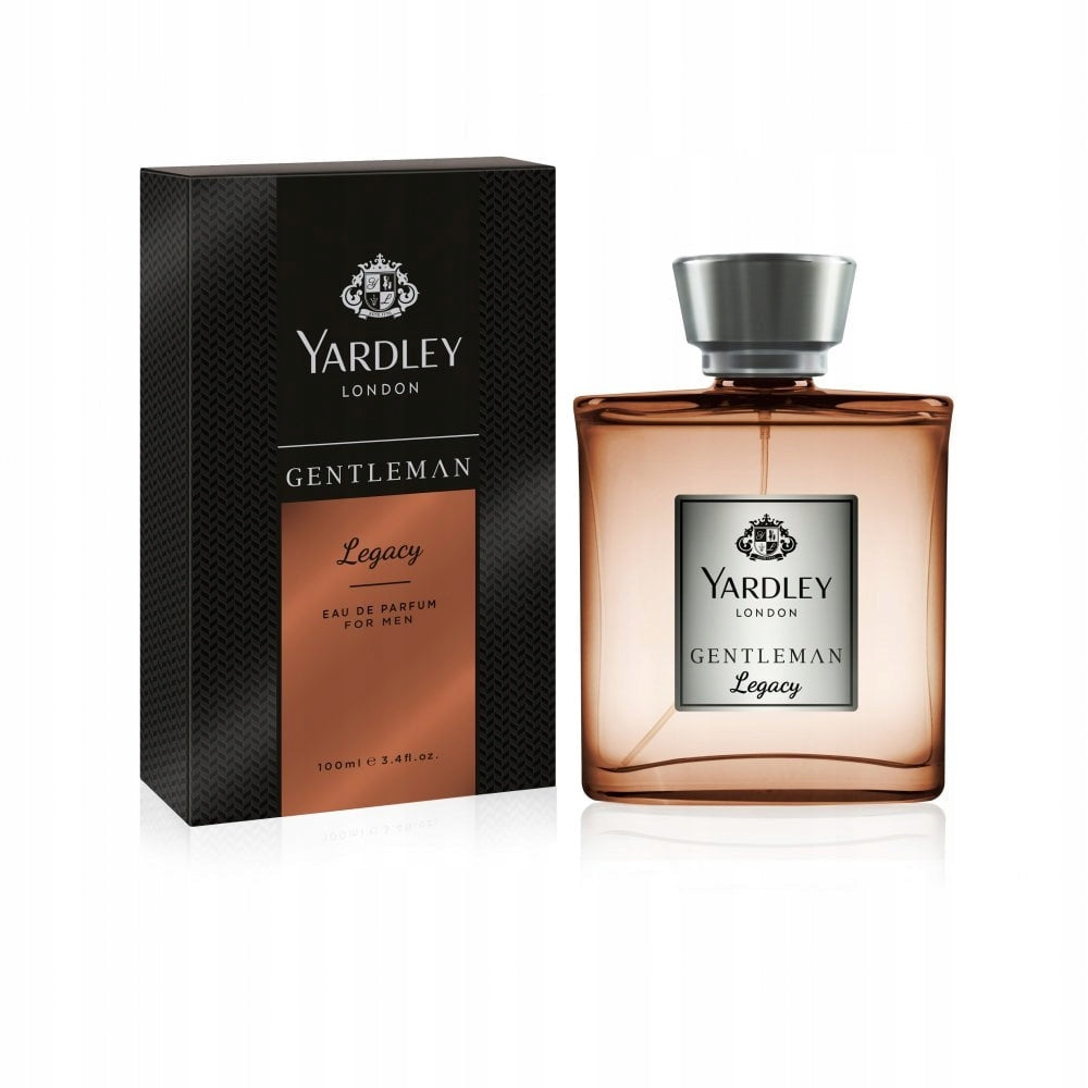 Yardley London LEGACY EDP 100ml Men's Woody Spicy Scent & Vegan Friendly